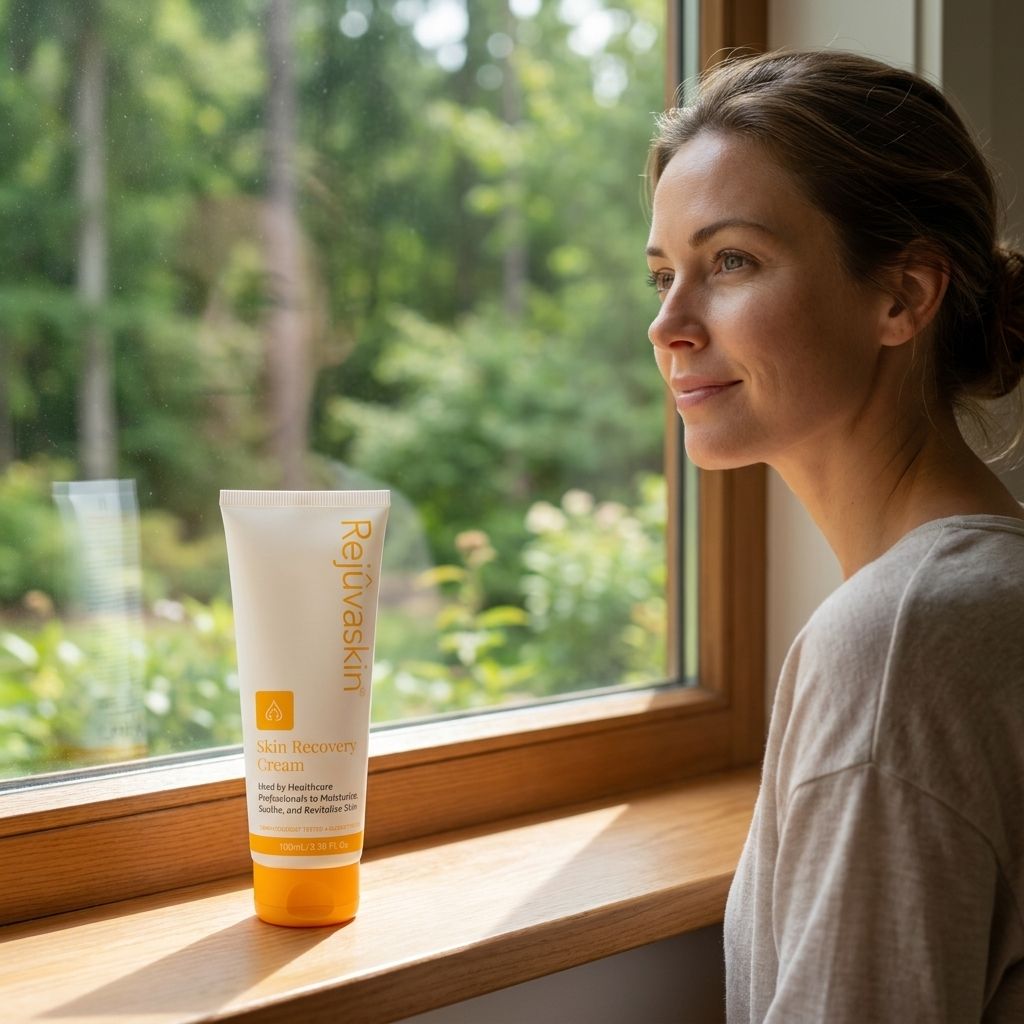 Skin recovery cream for post-dermaplaning skin