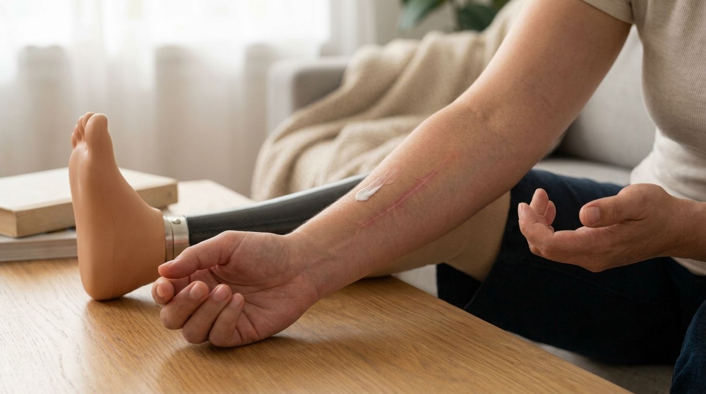 Scar cream for amputation surgery scars