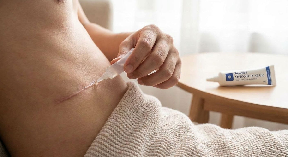 Scar gel for chest tube insertion scars