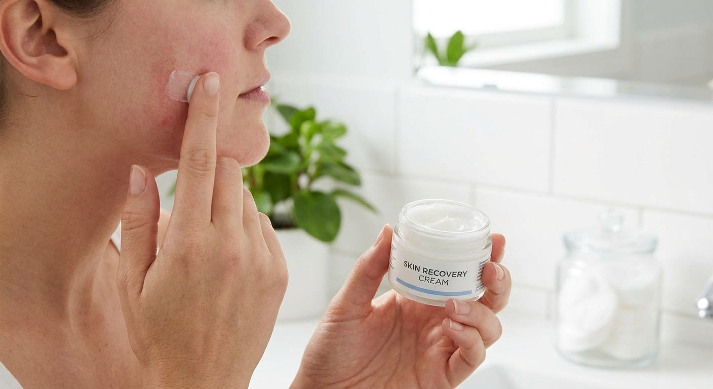 Skin recovery cream for post-procedure redness