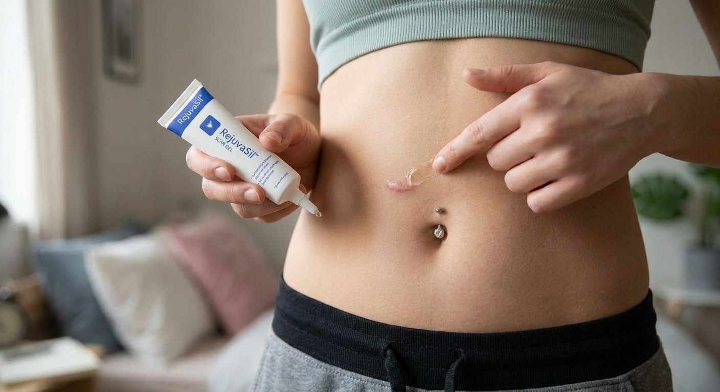 Scar gel for belly button piercing keloid scars