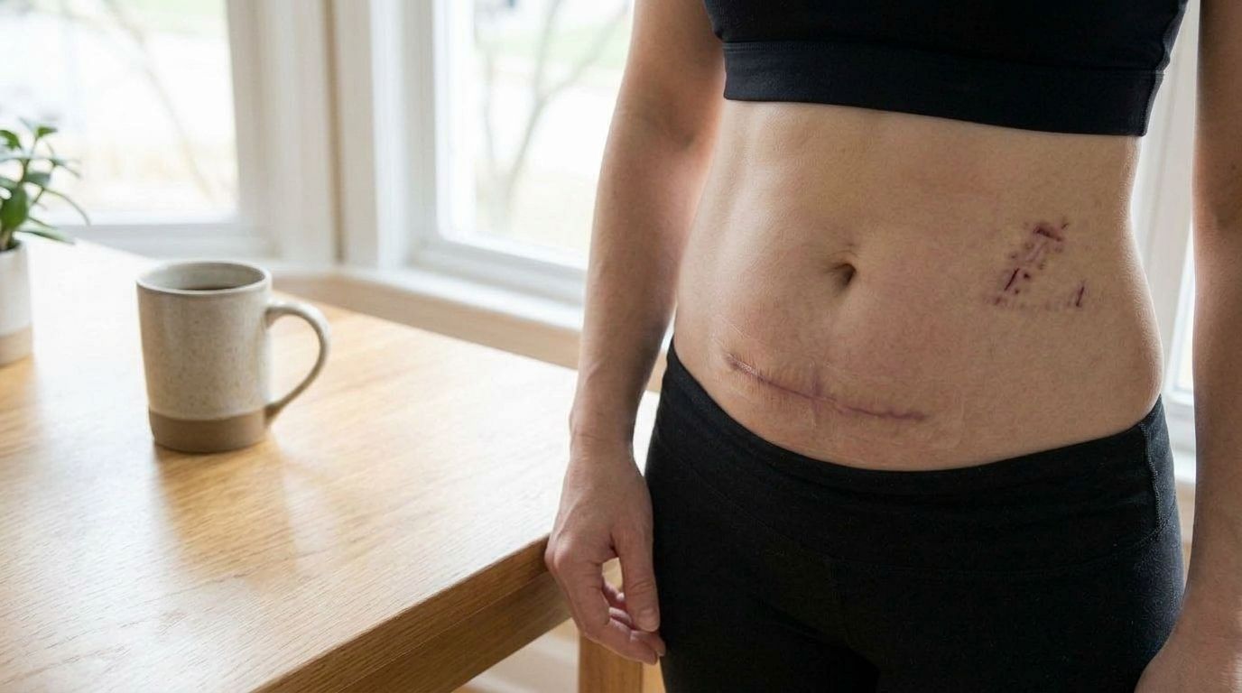 Silicone scar sheets for kidney donor surgery scars