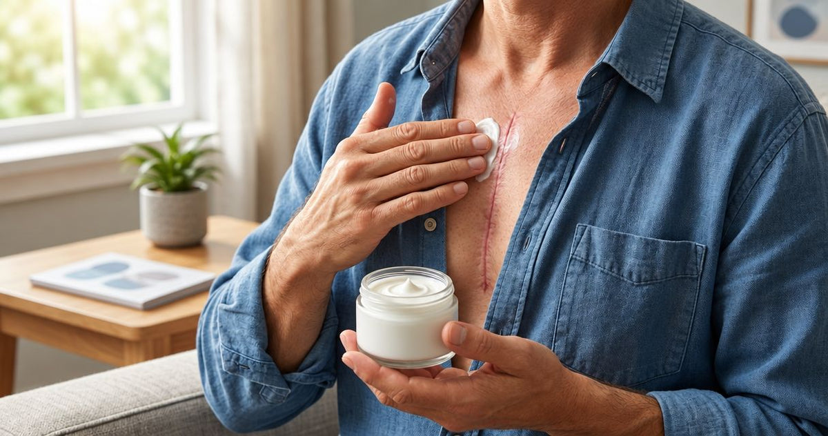 Scar cream for sternotomy (open heart surgery) scars