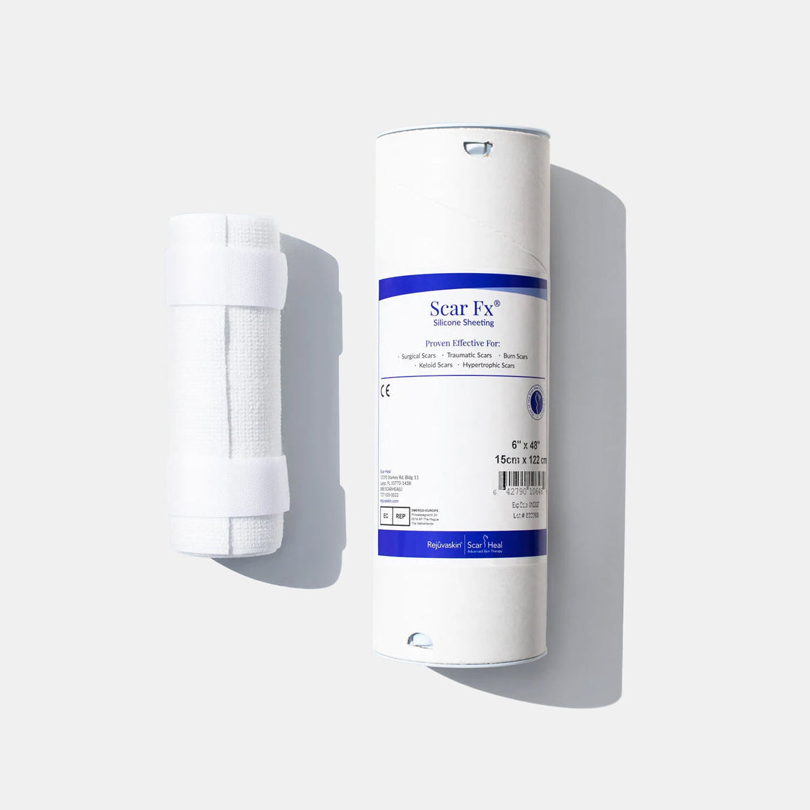 Gelzone silicone compression wrap for keloid and surgical scar care