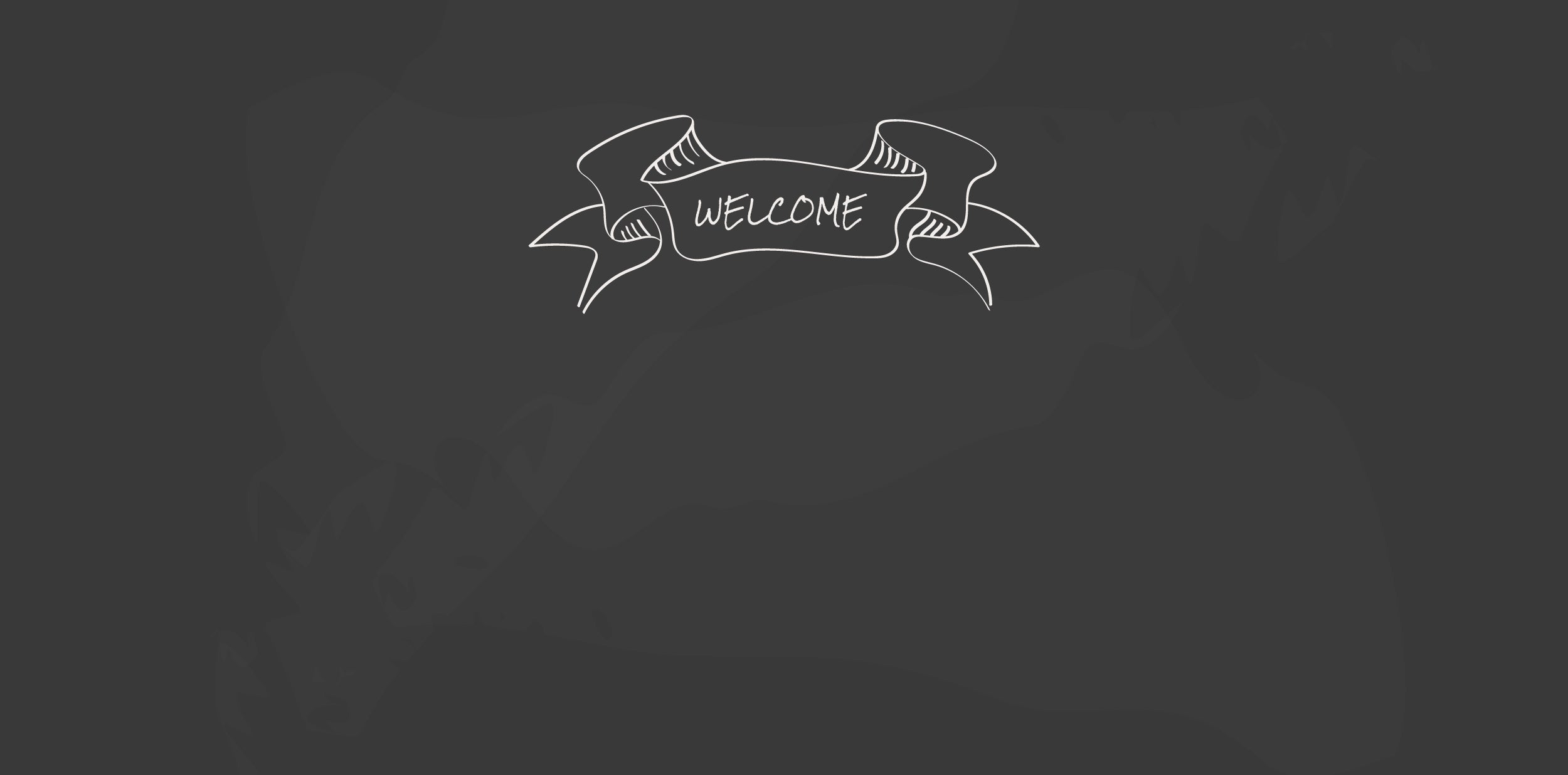 school like setting chalkboard with the words welcome in a ribbon for healthy skin school